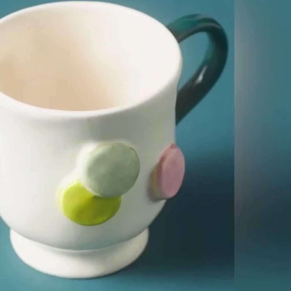 NWT Anthropologie Holifaye Stoneware Mug Christmas - Picture 3 of 3